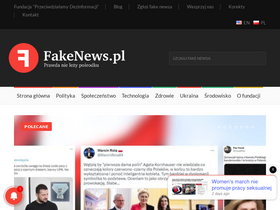 'fakenews.pl' screenshot