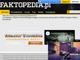 'faktopedia.pl' screenshot