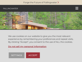 'fallingwater.org' screenshot