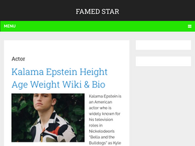 'famedstar.com' screenshot