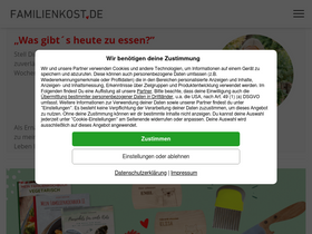 'familienkost.de' screenshot