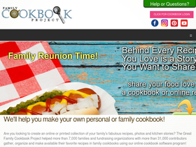 'familycookbookproject.com' screenshot
