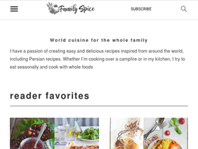 'familyspice.com' screenshot
