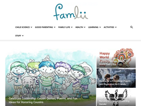 'famlii.com' screenshot