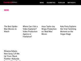 'famousdetails.com' screenshot