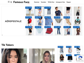 'famousfacewiki.com' screenshot