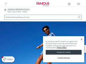 'famousfootwear.com' screenshot