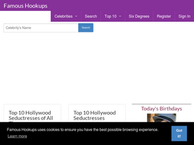 'famoushookups.com' screenshot