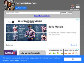 'famouskin.com' screenshot