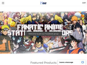 'fanaticanimestore.com' screenshot