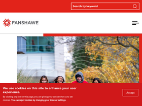 'fanshawec.ca' screenshot