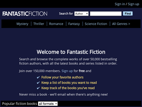 'fantasticfiction.com' screenshot