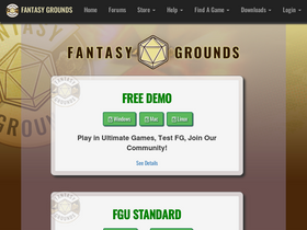 'fantasygrounds.com' screenshot
