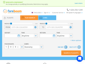 'fareboom.com' screenshot