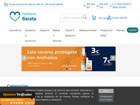 'farmaciabarata.es' screenshot