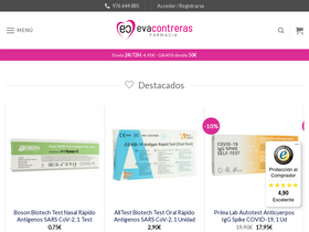 'farmaciaevacontreras.com' screenshot
