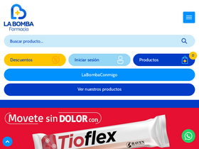 'farmacialabomba.com' screenshot