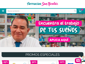 'farmaciasannicolas.com' screenshot