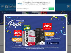 'farmaciasanpablo.com.mx' screenshot