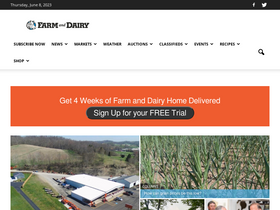 'farmanddairy.com' screenshot