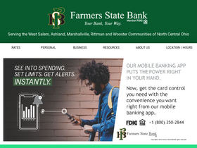 'farmersstate-oh.com' screenshot
