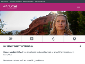 'fasenra.com' screenshot