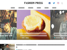 'fashion-press.net' screenshot