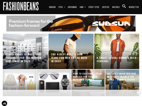 'fashionbeans.com' screenshot