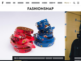 'fashionsnap.com' screenshot