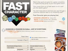 'fastcharacter.com' screenshot