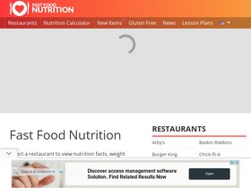 'fastfoodnutrition.org' screenshot