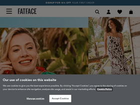 'fatface.com' screenshot