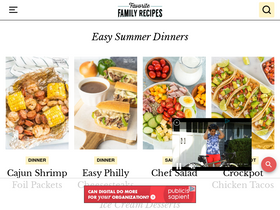 'favfamilyrecipes.com' screenshot