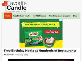 'favoritecandle.com' screenshot