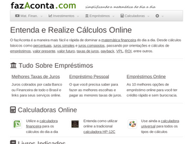 'fazaconta.com' screenshot