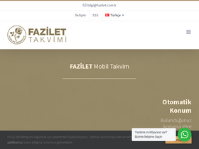 'fazilettakvimi.com' screenshot