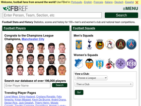'fbref.com' screenshot