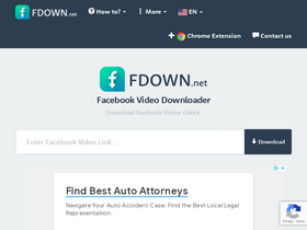 'fdown.net' screenshot