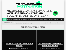'fearlessmotivation.com' screenshot