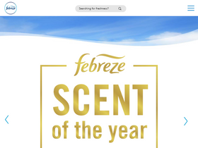 'febreze.com' screenshot
