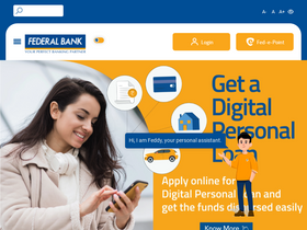 'federalbank.co.in' screenshot