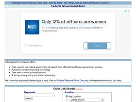 'federalgovernmentjobs.us' screenshot