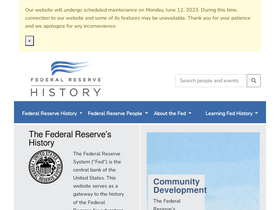 'federalreservehistory.org' screenshot