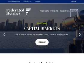 'federatedinvestors.com' screenshot