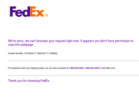 'fedex.com' screenshot