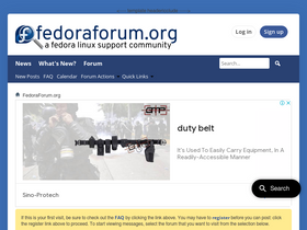 'fedoraforum.org' screenshot