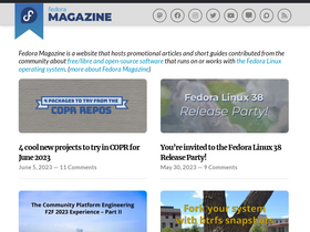 'fedoramagazine.org' screenshot