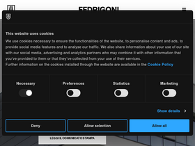'fedrigoni.com' screenshot