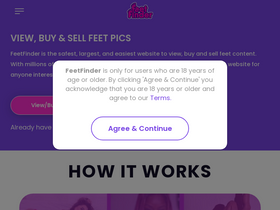 'feetfinder.com' screenshot