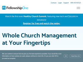 'fellowshipone.com' screenshot